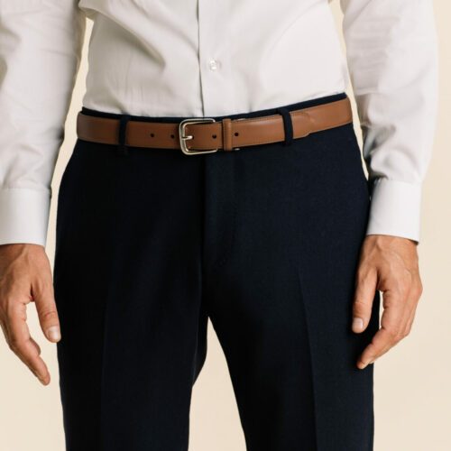 Hast-ceinture-maron-chemise-homme