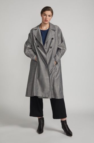 femme-trench-gris