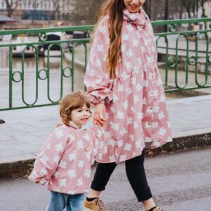 Ensemble mère/enfant rose