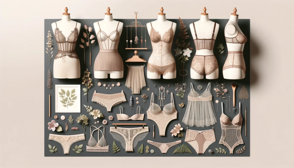 eco-friendly-lingerie-displayed-on-mannequins-or-laid-out-on-elegant-supports.-Include-a-variety-of-styles-such-as-fi