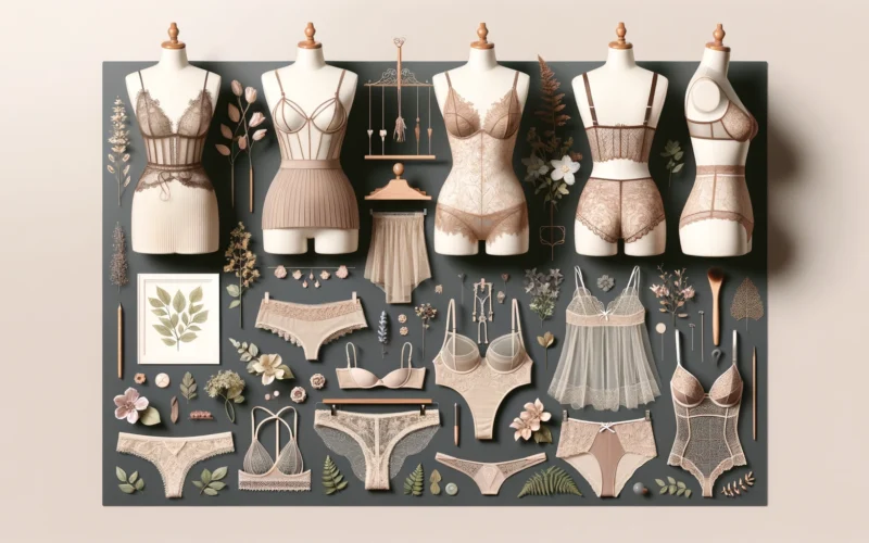 eco-friendly-lingerie-displayed-on-mannequins-or-laid-out-on-elegant-supports.-Include-a-variety-of-styles-such-as-fi