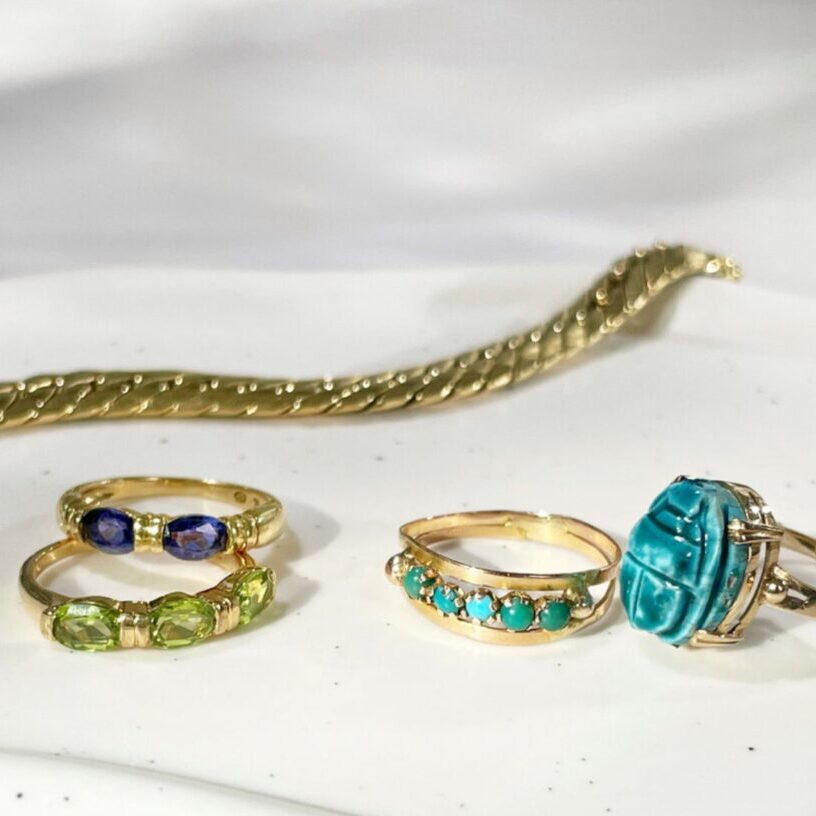 bijoux-vintage-vert-bleu