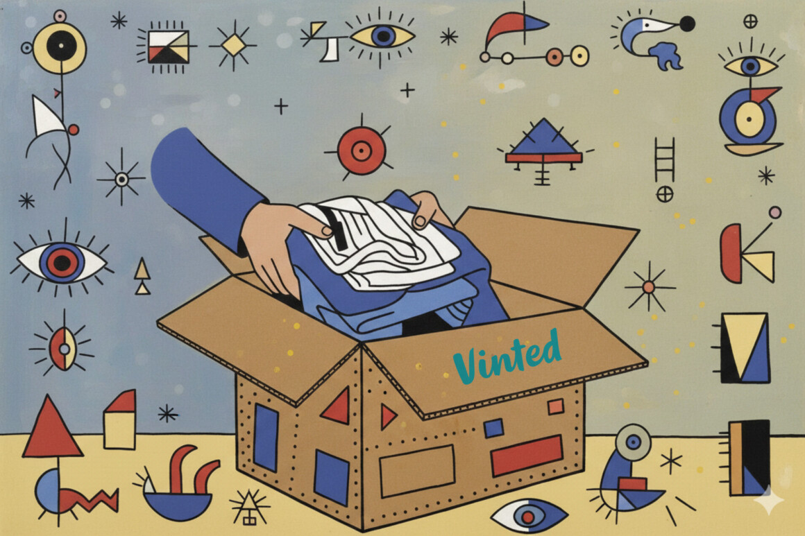 image-ia-vêtements-expédiés-dans-un-carton-vinted