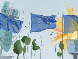 trois-drapeaux-de-l-union-européenne