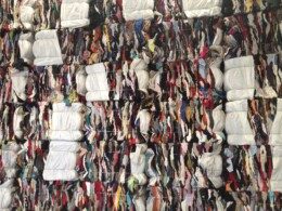 blocs de textiles usagés