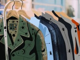 vêtements-de-seconde-main-sur-cintres