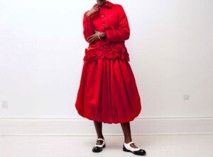Ensemble rouge Comme des Garçons