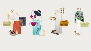 4 tenues complètes de marques de luxe