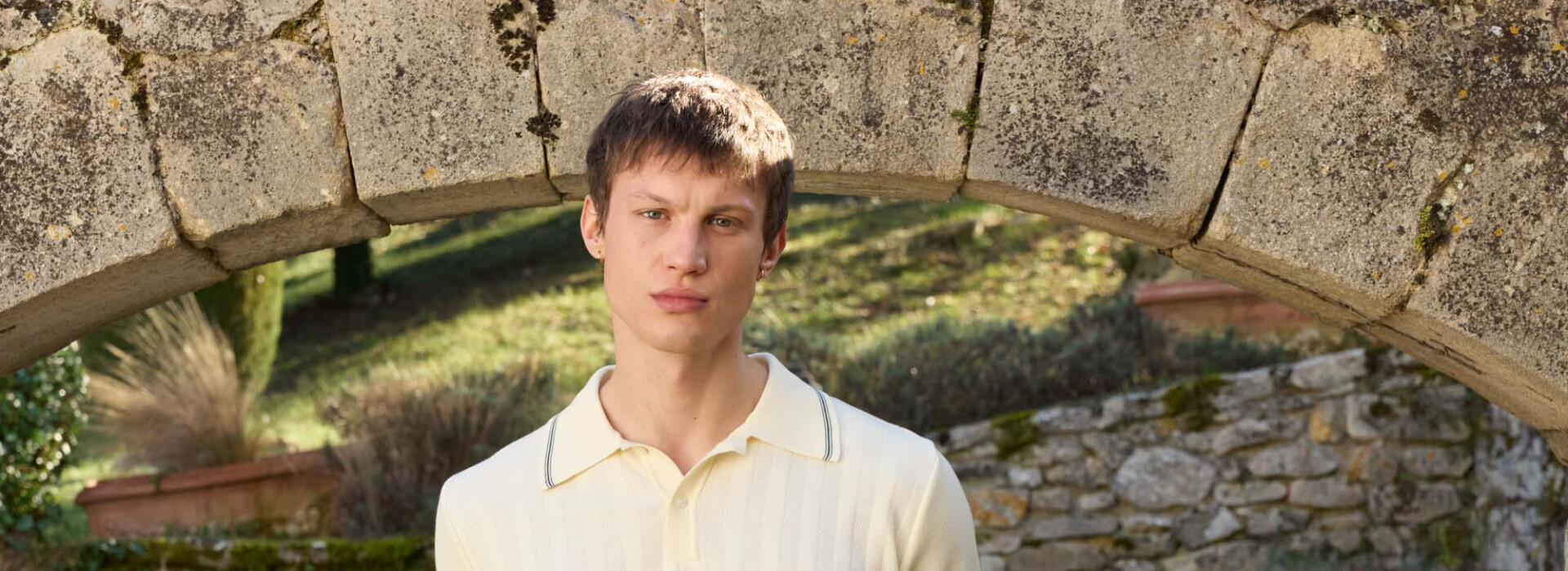 homme-polo-maille-beige
