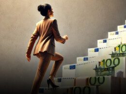 femme-montant-escalier-billets-euros