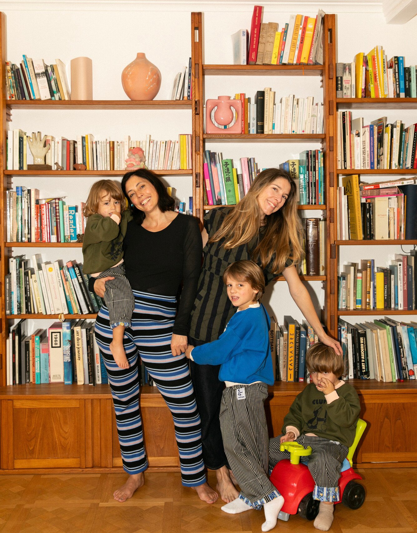Avril-Loufrani-et-Sarah Morizet-avec-leurs-enfants