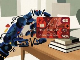 main-de-robot-tenant-une-carte-bleue