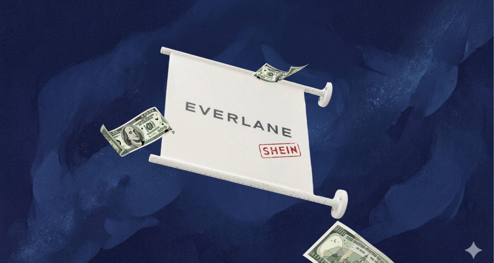 panneau-everlane-avec-un-tampon-shein-et-des-billets-qui-volent