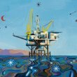 illustration-plateforme-pétrolière-avec-des-plantes
