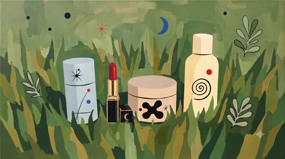 differents-packagings-de-cosmetique-dans-l-herbe