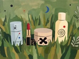 differents-packagings-de-cosmetique-dans-l-herbe