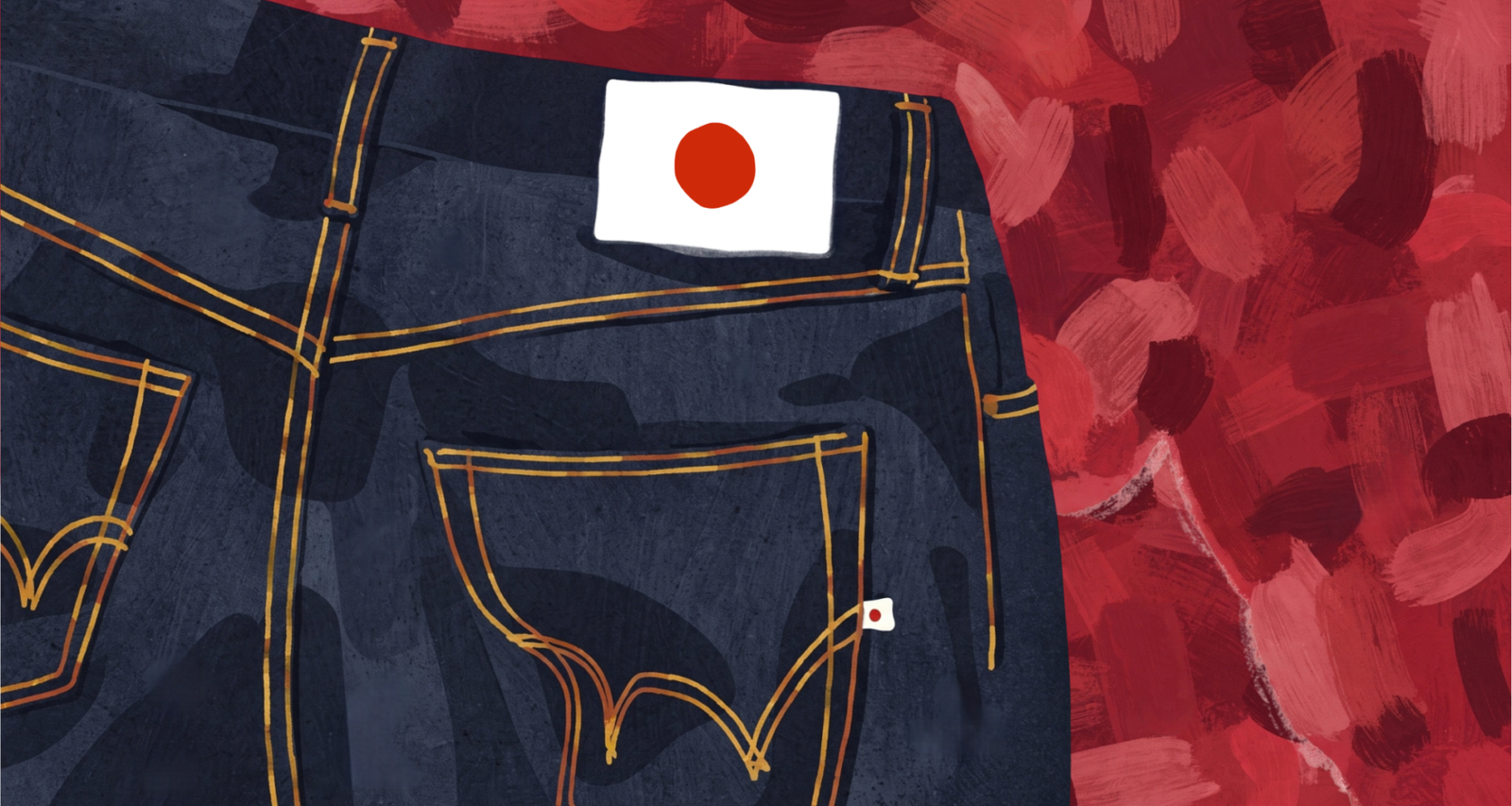 jean-japonais-avec-une-etiquette-affichant-le-drapeau-du-japon