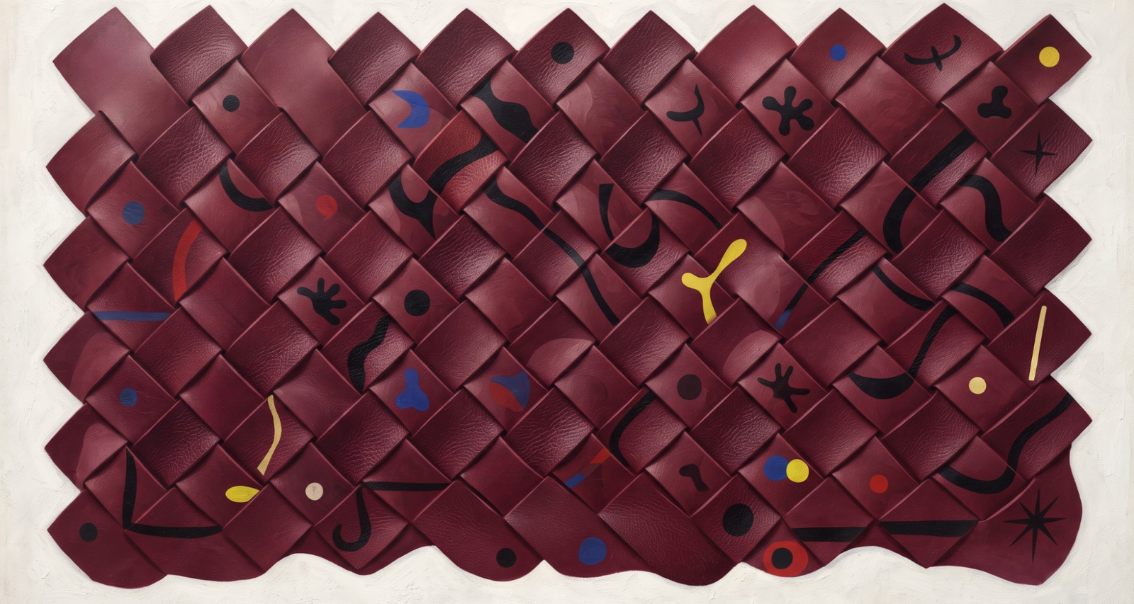 illustration-de-bandes-de-cuir-entrelacees