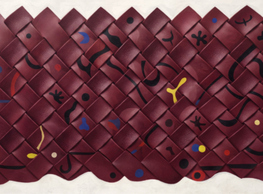 illustration-de-bandes-de-cuir-entrelacees