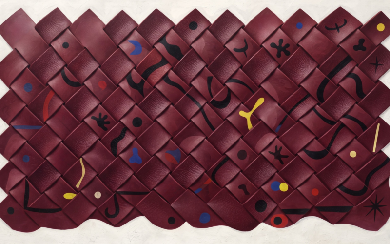 illustration-de-bandes-de-cuir-entrelacees
