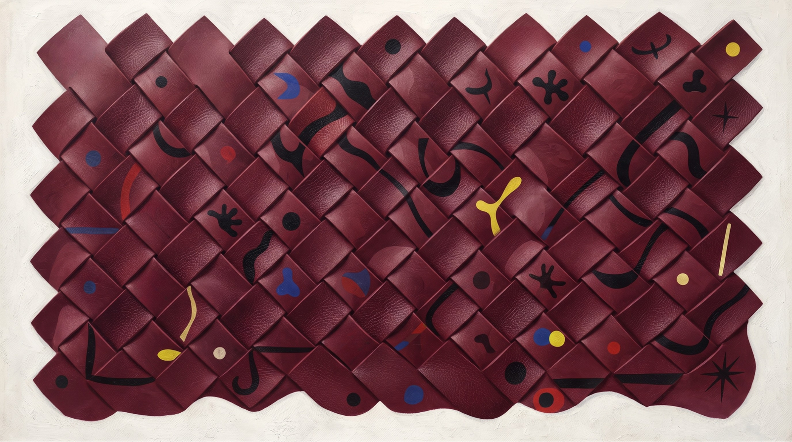 illustration-de-bandes-de-cuir-entrelacees